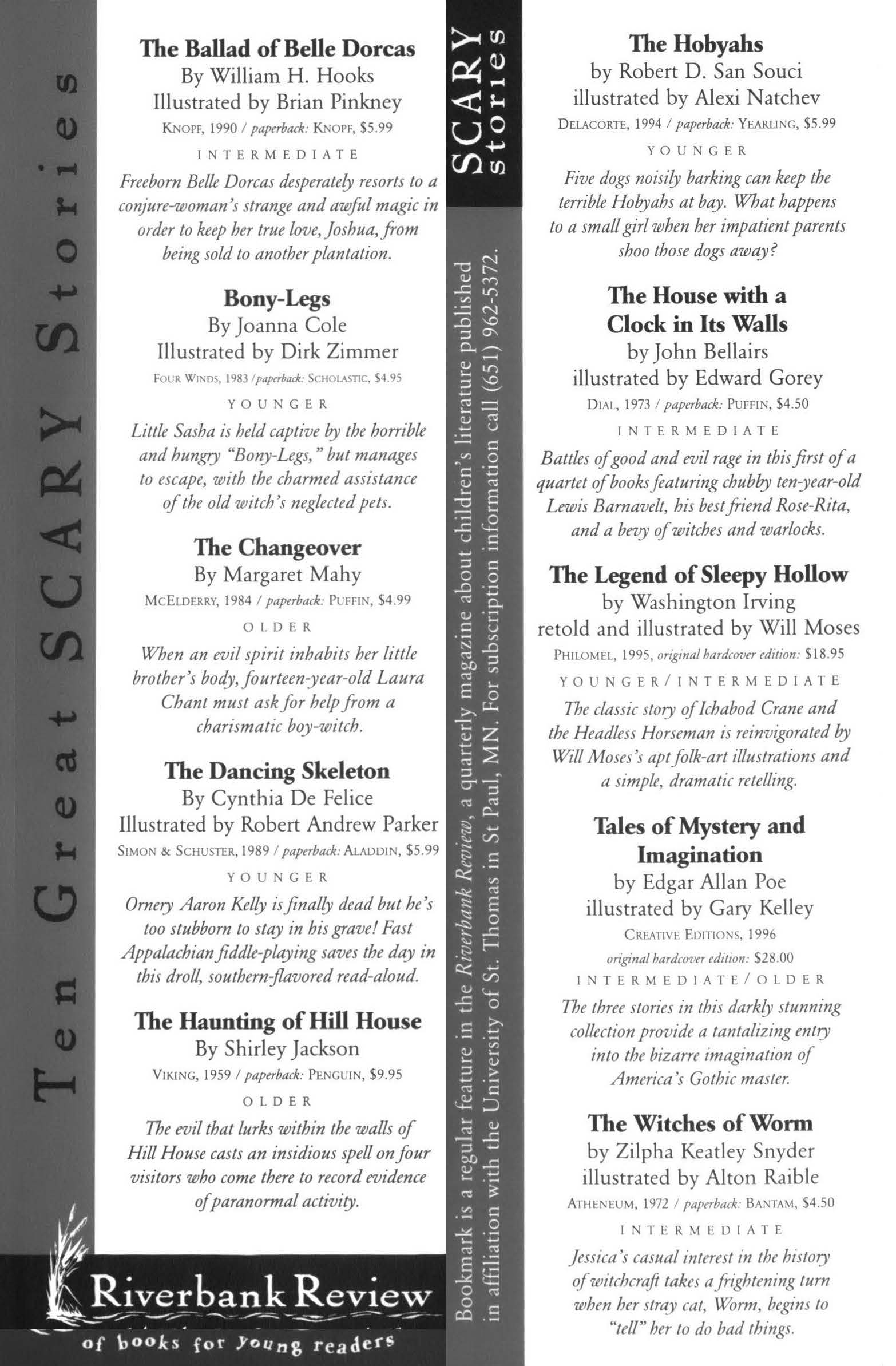 Riverbank Review bookmark